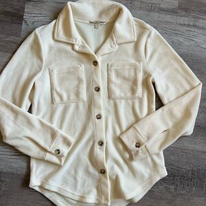Wallflower Ivory Collared Top